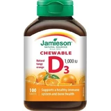 JAMIESON VITAMIN D3 1000 МО ПОМАРАНЧЕВИЙ 1×100 табл, вітамін D3, помаранчевий