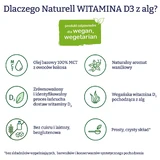 Naturell Вітамін D3 з водоростей 1000 МО, краплі, 15 мл