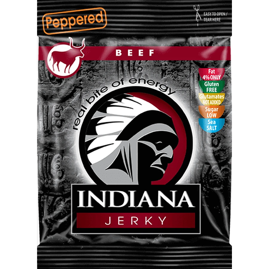 Indiana Jerky Beef (Говядина) с перцем 25 г: цены и характеристики