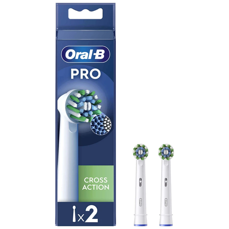 Oral-B Pro Cross Action, змінні щетинки для електричної зубної щітки Clean Maximiser, 2 шт.: ціни та характеристики