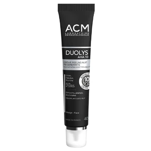 Нічний пілінг-крем Duolys AHA.10, що відновлює, 40 мл, Acm