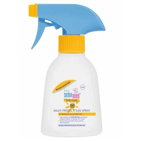 Дитячий дерматологічний сонцезахисний спрей Sun Care SPF 50, 200 мл, Sebamed: ціни та характеристики