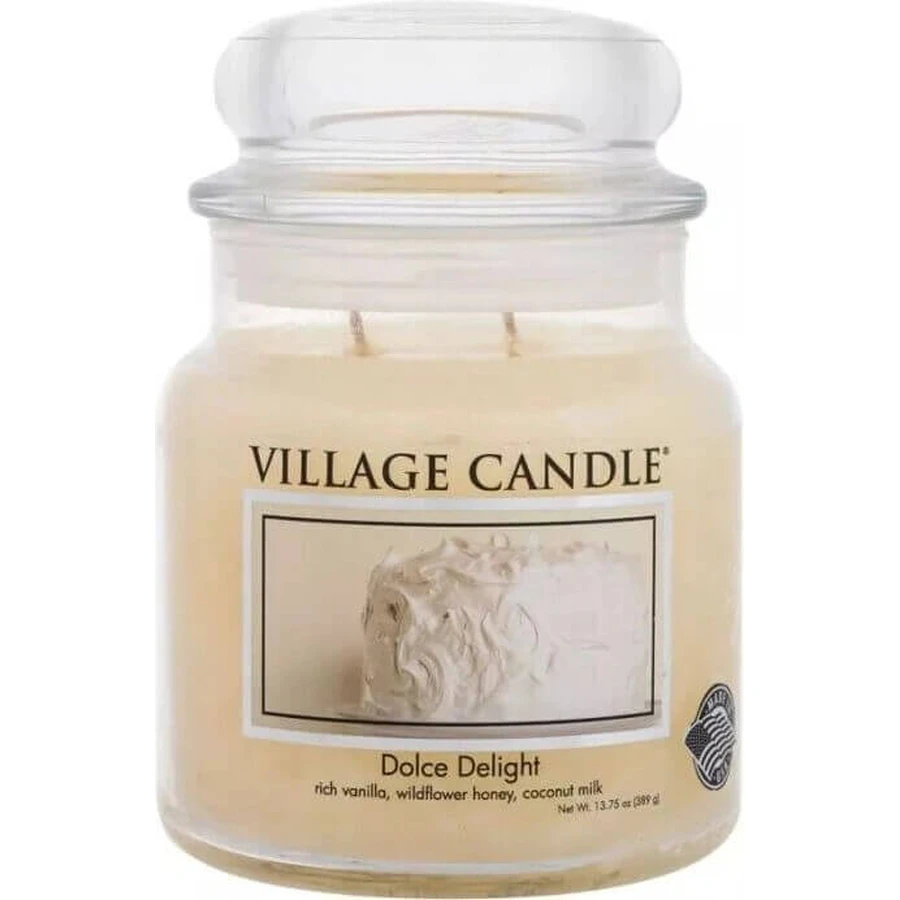 Village Candle Ароматична свічка в склі - Dolce Delight - Velvet Delight, середня 1×1 шт, ароматична свічка в склі: ціни та характеристики