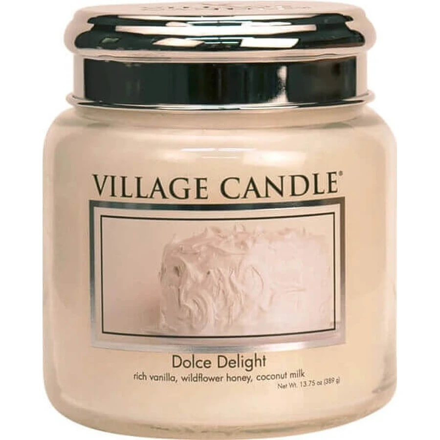 Village Candle Ароматична свічка в склі - Dolce Delight - Velvet Delight, середня 1×1 шт, ароматична свічка в склі: ціни та характеристики