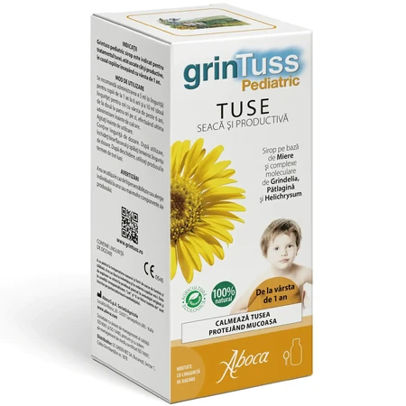 ГринТусс Педиатрик Aboca GrinTuss Pediatric сироп от кашля для детей с 12 месяцев, 180 мл: цены и характеристики