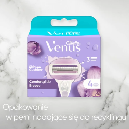 Gillette Venus Breeze, змінні картриджі, 4 штуки: ціни та характеристики