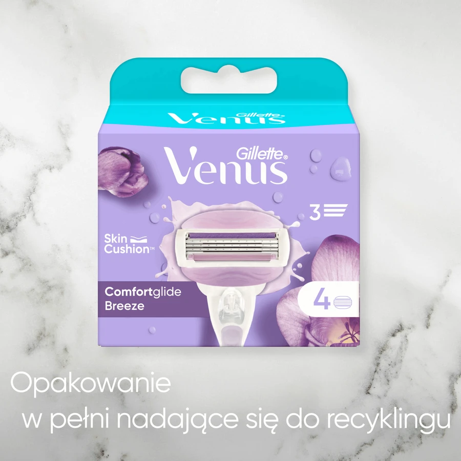 Gillette Venus Breeze, змінні картриджі, 4 штуки: ціни та характеристики