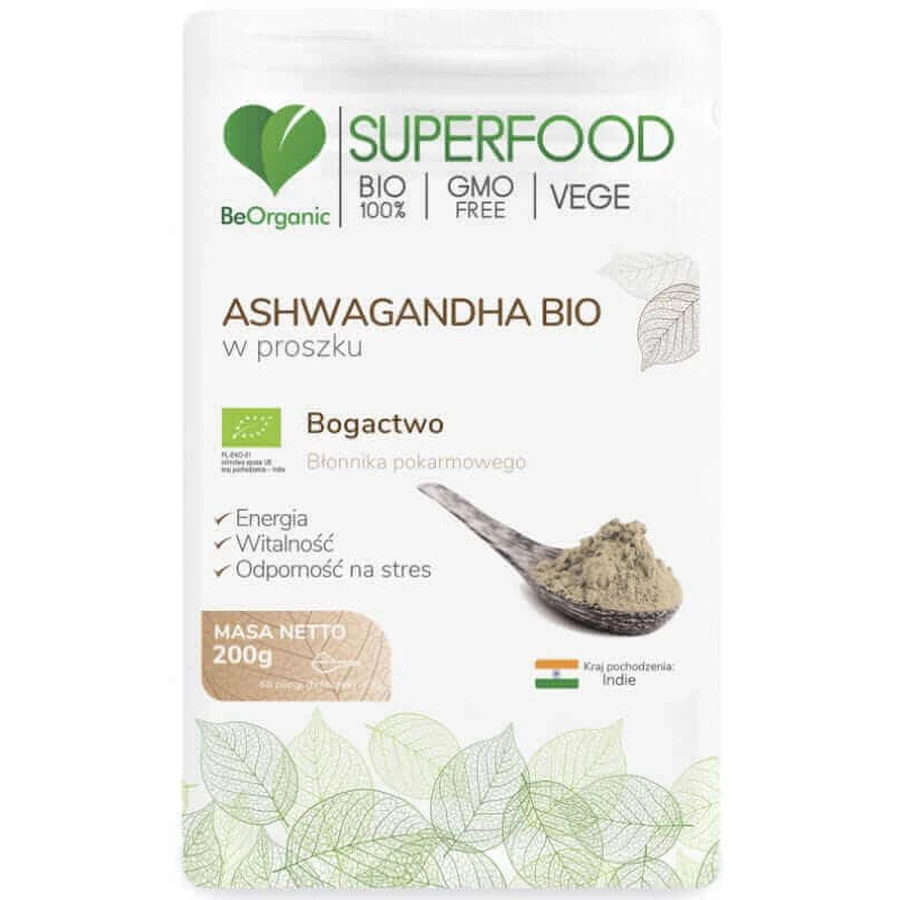 BeOrganic Ашвагандха Био порошок 200 г: цены и характеристики