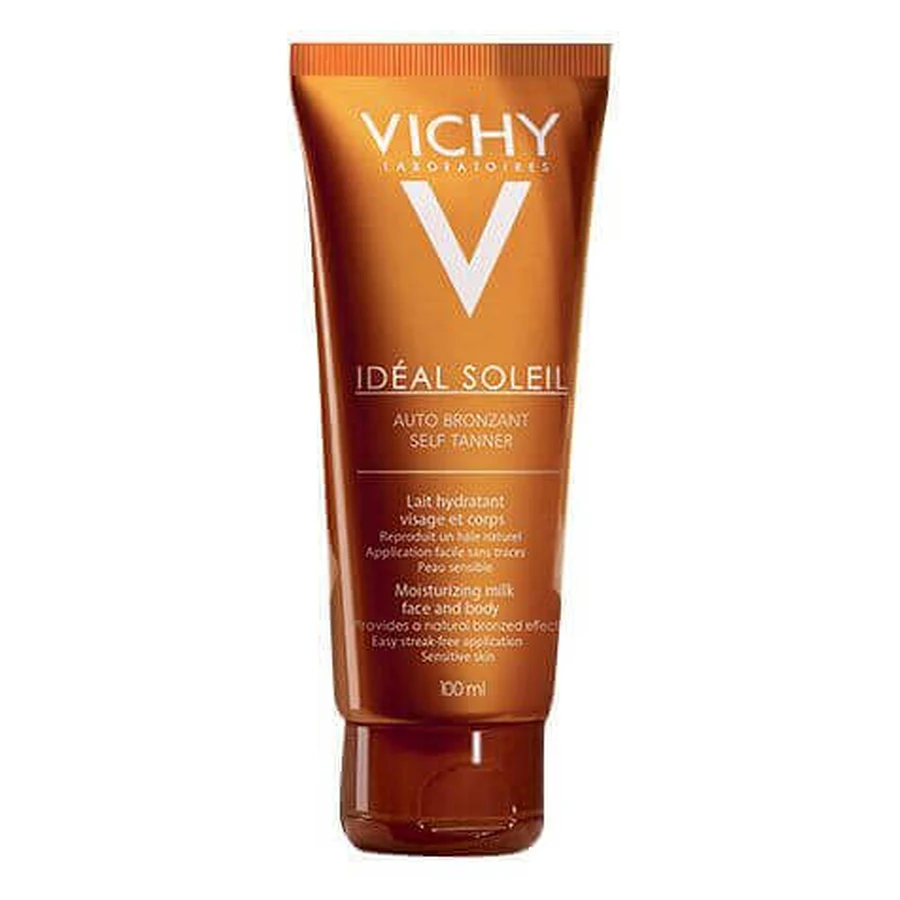 Vichy Ideal Soleil Самозагорающее увлажняющее молочко для лица и тела, 100 мл: цены и характеристики