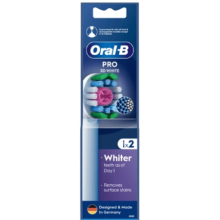 Змінні насадки Oral-B Pro 3D White 2 шт.: ціни та характеристики