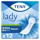 Набір Tena Lady, спеціалізовані гігієнічні рушники, максі, 2 x 12 шт + труси ProSkin Pants Normal chonic, розмір M та L, 2 зразки