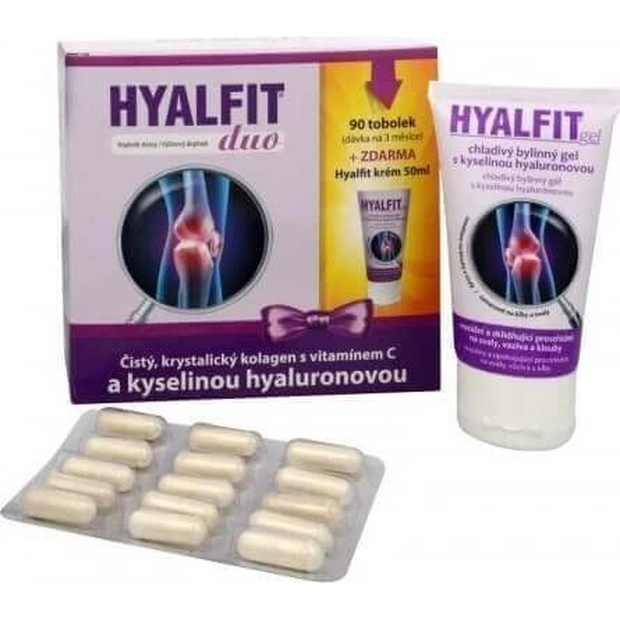 Набор Hyalfit Duo: капсулы, 90 шт. + гель, 50 мл : цены и характеристики