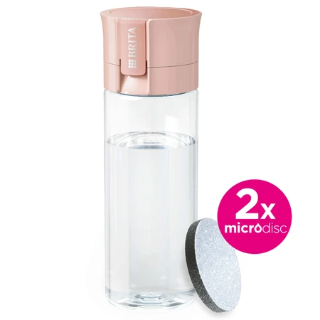 Brita Vital, бутылка с фильтром 0,6 л, персиковая + фильтр MicroDisc, 2 шт.: цены и характеристики