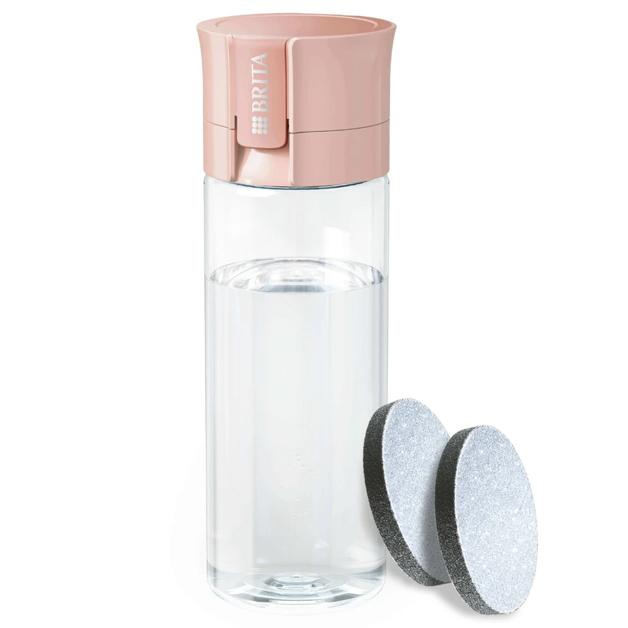 Brita Vital, бутылка с фильтром 0,6 л, персиковая + фильтр MicroDisc, 2 шт.: цены и характеристики