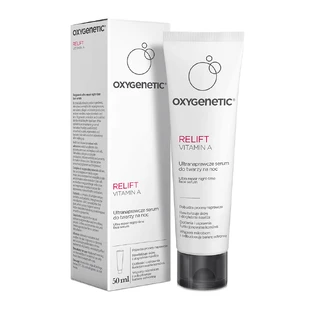 Oxygenetic Relift Vitamin A, ультра-омолоджуюча нічна сироватка для обличчя, 50 мл