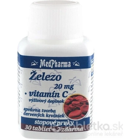 MedPharma ELEZO 20MG + Vit. C 1×37 табл, элезо: цены и характеристики