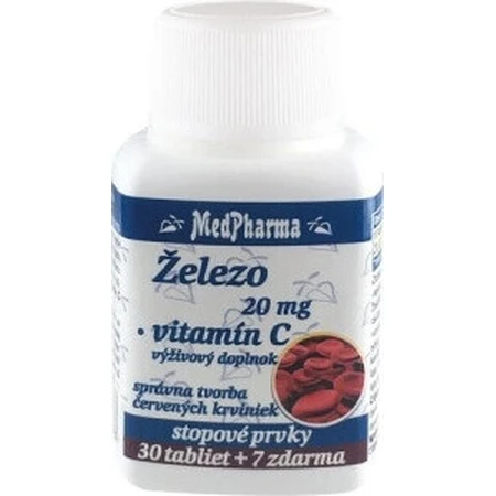 MedPharma ELEZO 20MG + Vit. C 1×37 табл, элезо: цены и характеристики