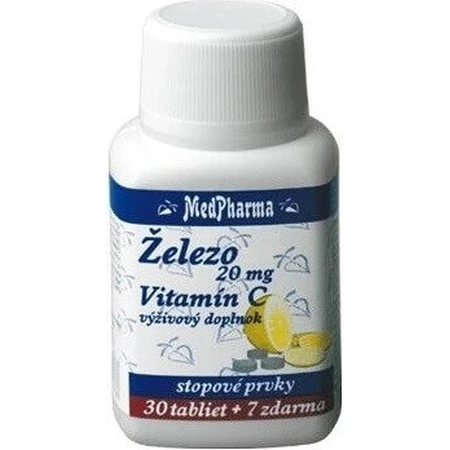 MedPharma ELEZO 20MG + Vit. C 1×37 табл, элезо: цены и характеристики