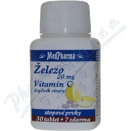MedPharma ELEZO 20MG + Vit. C 1×37 табл, элезо: цены и характеристики