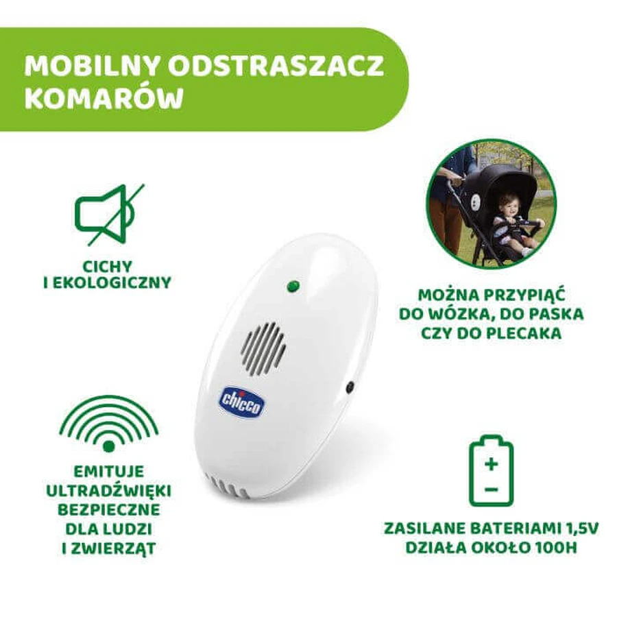 Chicco, ультразвуковой отпугиватель комаров, портативный: цены и характеристики