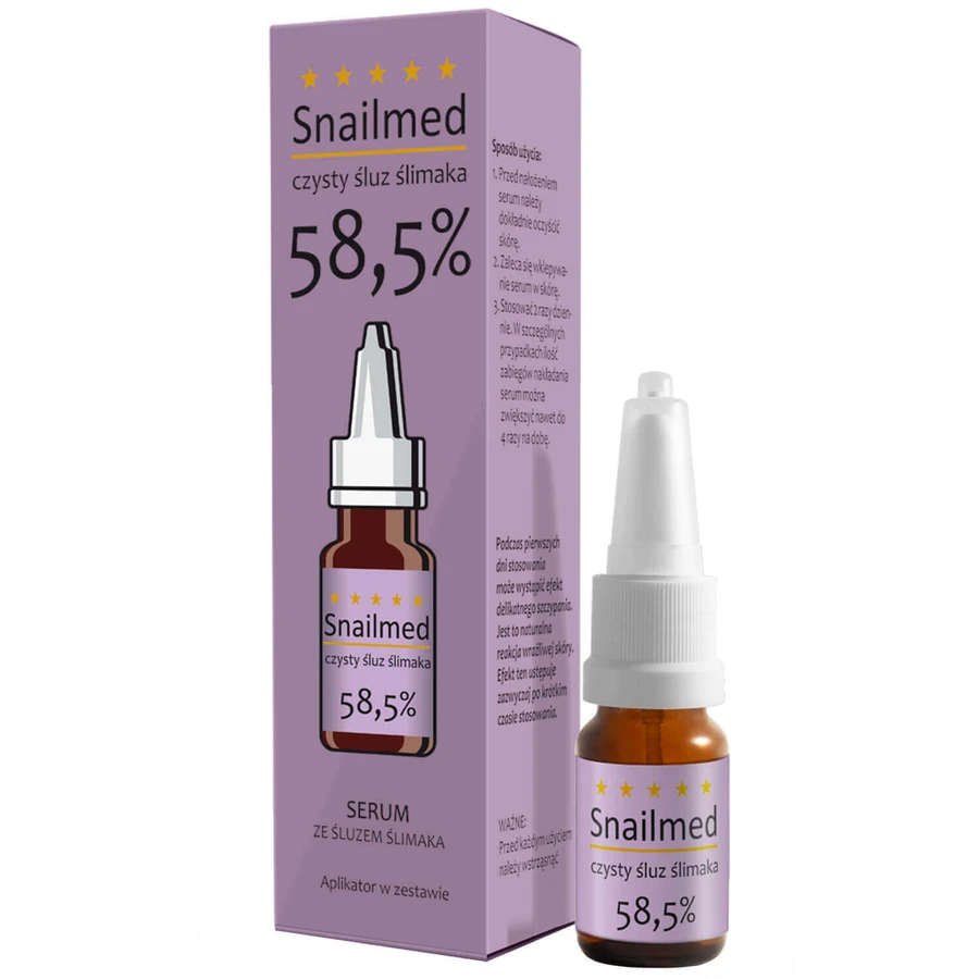 Snailmed Pure lime lacuna 58.5%, антивікова сироватка для обличчя, 8 мл: ціни та характеристики