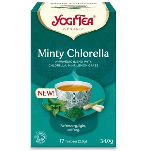 Чай с мятой и хлореллой, 17 пакетиков, Yogi Tea
