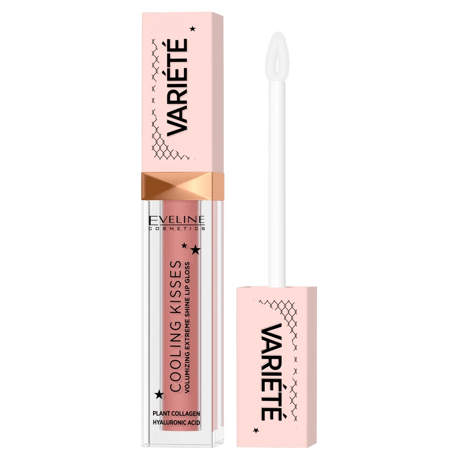 Eveline Cosmetics Variete Cooling Kiss, Блиск для губ з ефектом ходи, №03, 6,8 мл: ціни та характеристики