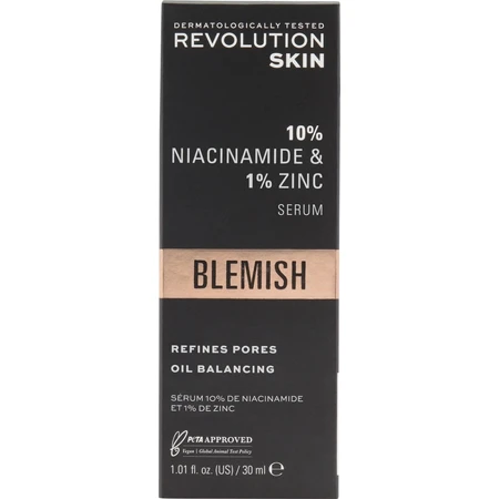 Сироватка для очищення шкіри від плям і пор Revolution Skincare - 10% ніацинамід + 1% цинк 1×1 шт.: ціни та характеристики