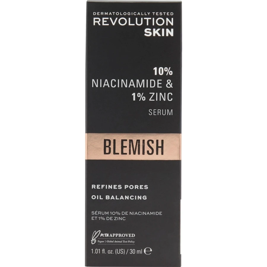 Сироватка для очищення шкіри від плям і пор Revolution Skincare - 10% ніацинамід + 1% цинк 1×1 шт.: ціни та характеристики