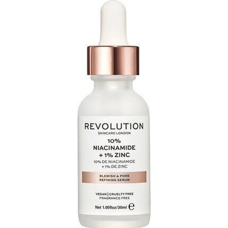 Сироватка для очищення шкіри від плям і пор Revolution Skincare - 10% ніацинамід + 1% цинк 1×1 шт.: ціни та характеристики