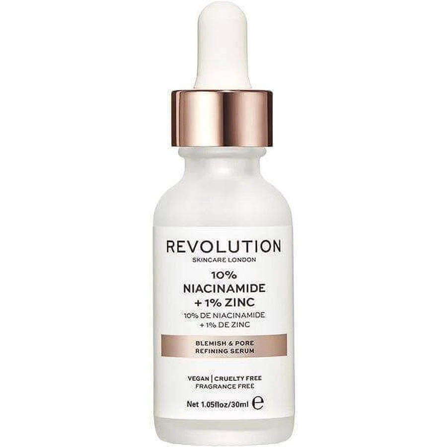 Сироватка для очищення шкіри від плям і пор Revolution Skincare - 10% ніацинамід + 1% цинк 1×1 шт.: ціни та характеристики