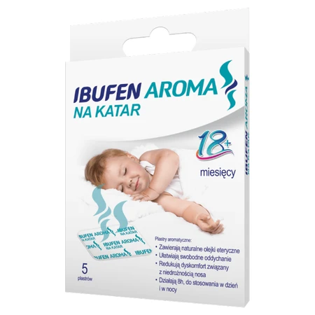Ibufen Aroma Na Katar, ароматичний пластир, після 18 місяців, 5 шт.: ціни та характеристики
