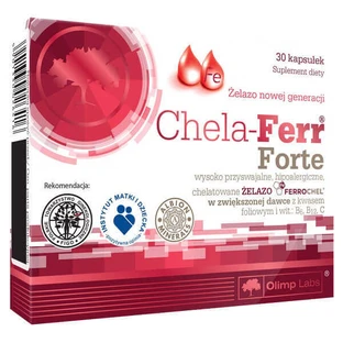 Olimp Chela-Ferr Forte, Хелат железа, 30 капсул