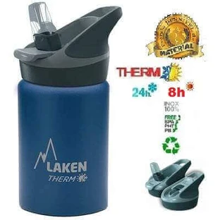 Термос з нержавіючої сталі з автоматичною кришкою Jannu Blue, 350 мл, Laken