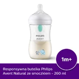Avent Natural Response, бутылочка с отзывчивой соской, с клапаном AirFree, sonie, поток 3, SCY673/81, после 1 месяца, 260 мл