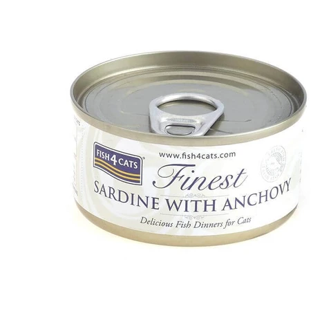 Fish4Cats Консервы для макак Finest сардина с анчоусами 70 г: цены и характеристики