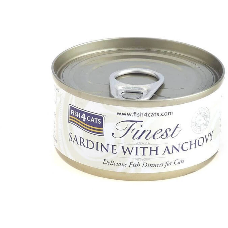 Fish4Cats Консервы для макак Finest сардина с анчоусами 70 г: цены и характеристики