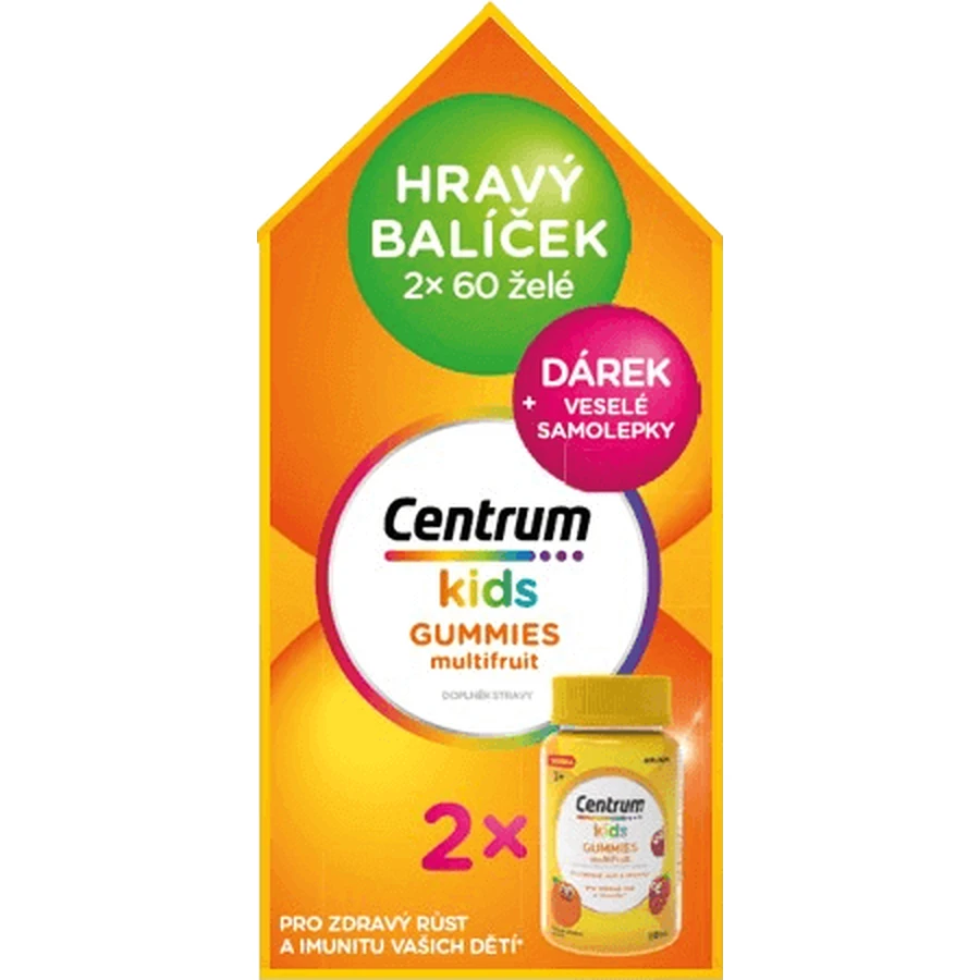 Centrum Kids Gummies Мультифрукт, 2 х 60 шт.: ціни та характеристики