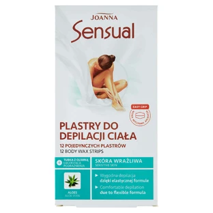 Joanna Sensual Body Hair Removal Slices Aloe Vera 12 шт + тюбик масла для уменьшения раздражения кожи 10 мл