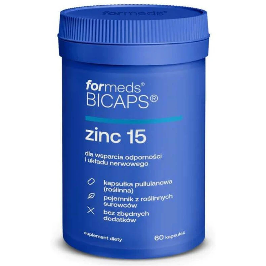 Bicaps Zinc 15 - Zinc - 60 капсул Форми: ціни та характеристики