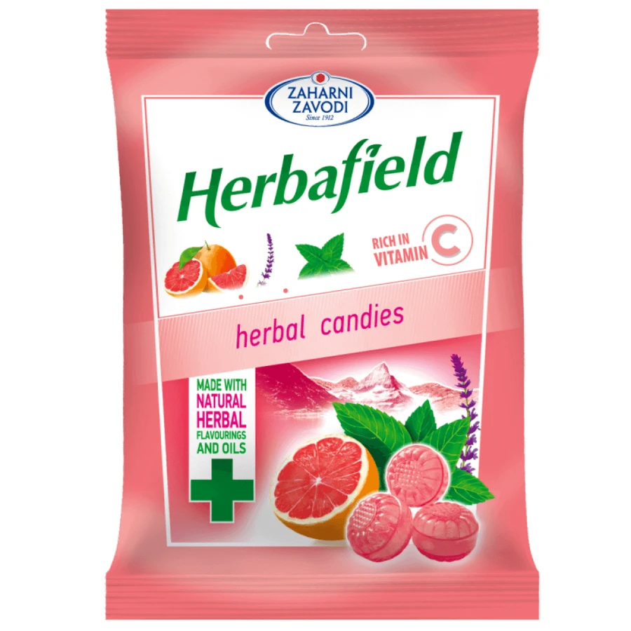 Леденцы Herbafield со вкусом мяты и грейпфрута, 85 г: цены и характеристики