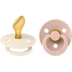 BIBS Цветные анатомические пустышки из натурального каучука vekos 2 Ivory / Blush 2 шт.: цены и характеристики