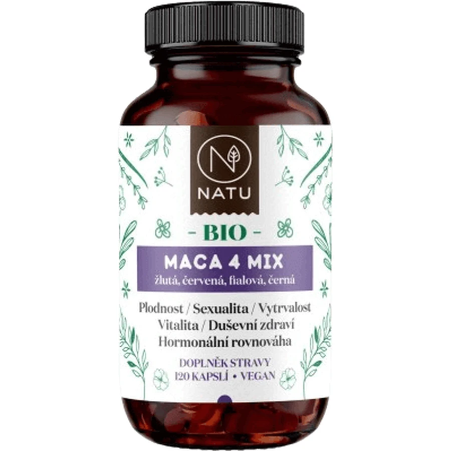 Natu Organic Maca 4 Mix 120 капсул: цены и характеристики