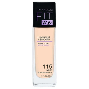 Maybelline Fit Me Luminous + Smooth Foundation Освітлюючий тональний крем для обличчя 115 Ivory, 30 мл