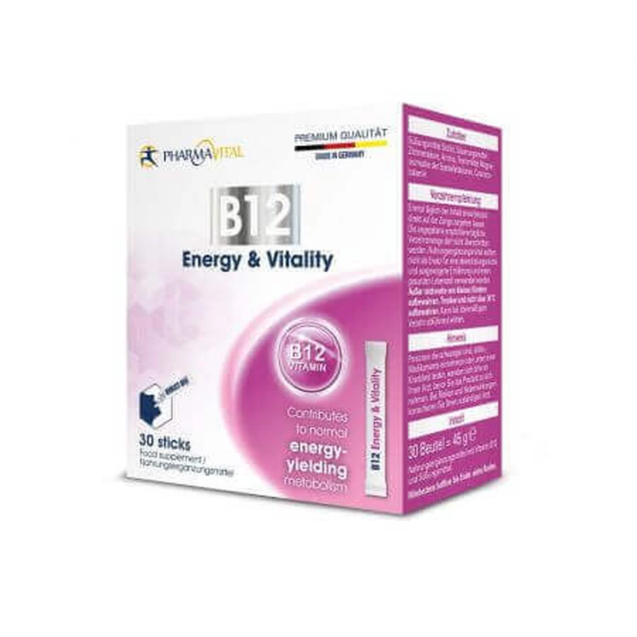 Витамин B12, 30 пакетиков, PharmaVital GmbH: цены и характеристики