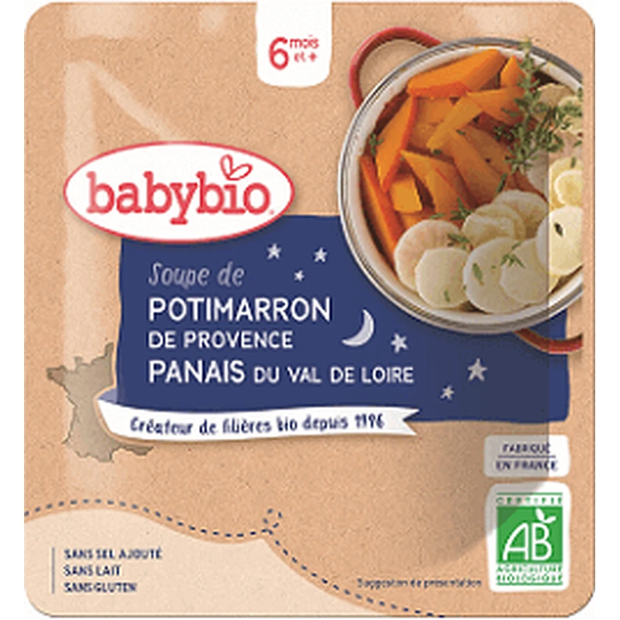 Babybio Тыквенный суп с патрнаком 190 г: цены и характеристики