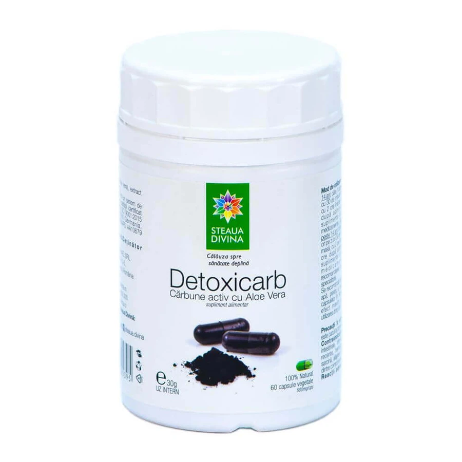 Detoxicarb, 60 вегетаріанських капсул, Divine Star: ціни та характеристики