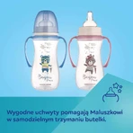 Canpol Babies Easy Start, пляшечка проти кольок, з широким горлом, з ручками, Bonjur Paris, синя, від 12 місяців, 300 мл: ціни та характеристики