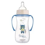 Canpol Babies Easy Start, пляшечка проти кольок, з широким горлом, з ручками, Bonjur Paris, синя, від 12 місяців, 300 мл: ціни та характеристики