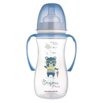 Canpol Babies Easy Start, пляшечка проти кольок, з широким горлом, з ручками, Bonjur Paris, синя, від 12 місяців, 300 мл: ціни та характеристики